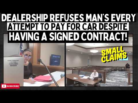 Dealership Refuses Man’s Every Attempt To PAY For Car Despite Having A Signed Contract!