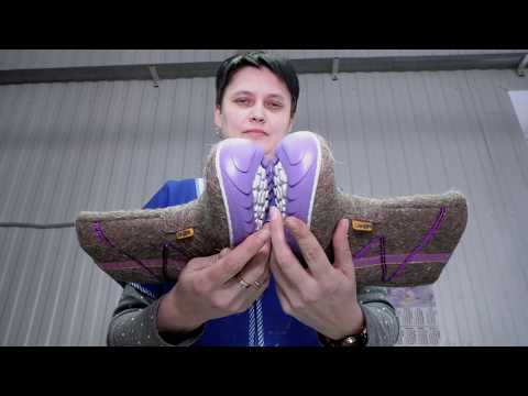 Как делают валенки на подошве