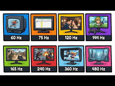 Every Monitor Refresh Rate Explained | In 9 Minutes!