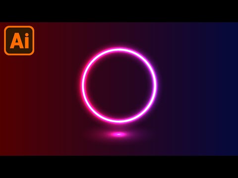How to Give Shapes a Neon Light Effect in Adobe Illustrator CC Tutorial