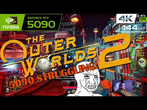 The Outer Worlds 2 Struggles on RTX 5090β¦ and Itβs Not Even That Pretty | 4K Benchmark RTX ON/OFF