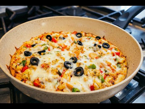 We Don’t Buy PIZZA Anymore! Liquid Dough Pizza – No Knead, No Oven Needed!🔥