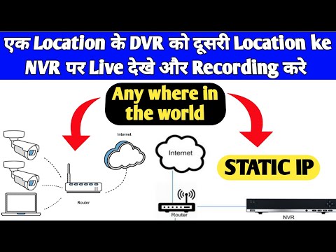 How to connect Hikvision DVR to NVR with Static IP | Port forwarding Hikvision dvr to Router