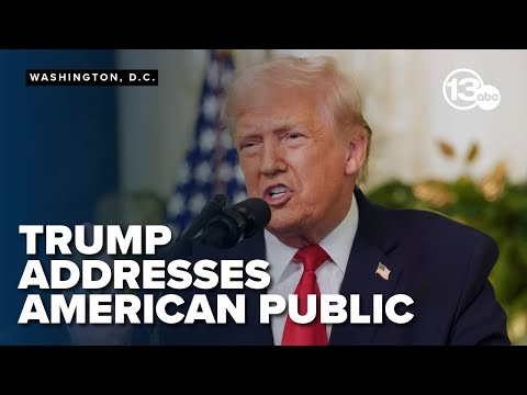 Trump blames Biden for nation's struggles, says economy is strong in address to America