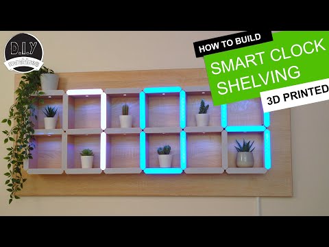 How to build a Hidden Shelf Edge Clock -  3D Printable | Elegoo Arduino Nano | Smart Home | LED