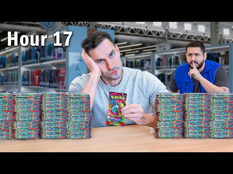 TRAPPED in a Library Until I Pull Charizard