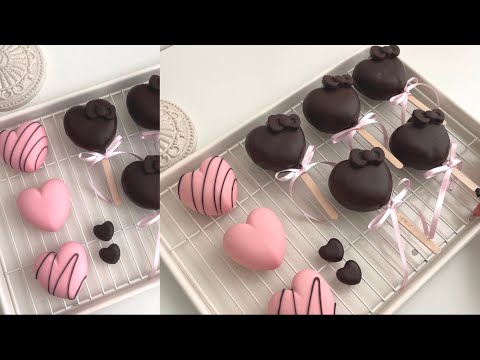 ‧₊˚✩彡 발렌타인데이 준비를 하자..! • 초콜릿 마시멜로 • 케이크 팝 • Valentine's Day  • 발렌타인데이 베이킹 말아왔다요!! ୨୧˚ ₊
