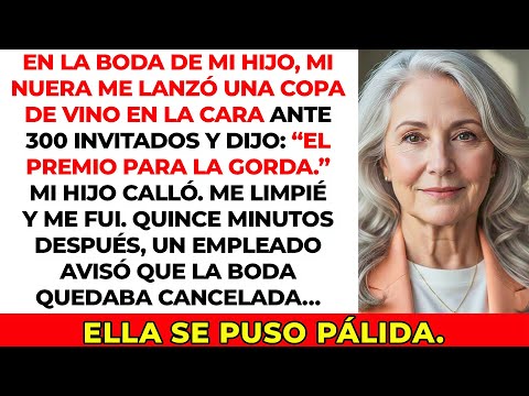 Mi nuera me arrojó vino en la cara frente a 300 invitados. 15 minutos después, cancelaron la boda.