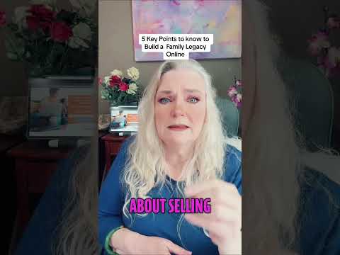 5 Key Points to know to Build a Family Legacy Online If you want to know more Comment MORE for