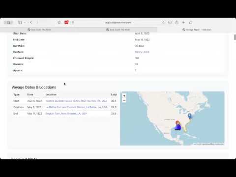 Orientation to the Sold Down River Database