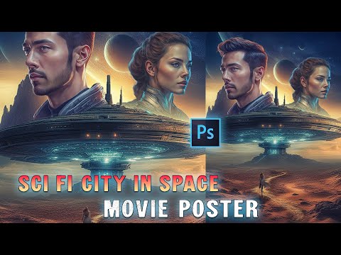 Design a Sci-Fi City in Space – Photoshop Movie Poster Tutorial!!