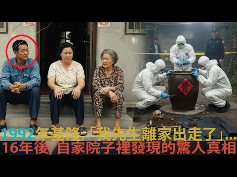 1992年基隆，暴力丈夫失蹤... 16年後，自家院子發現的驚人真相
