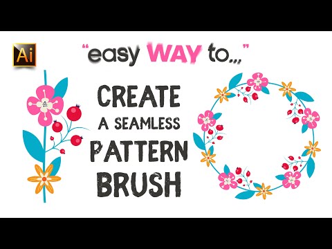 HOW TO CREATE A SEAMLESS PATTERN BRUSH | ADOBE ILLUSTRATOR TUTORIAL.