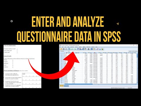 SPSS: How to enter and analyze data from a questionnaire