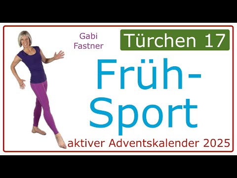17/24 💫 15 min. Frühsport | Kraft - Koordination - Ausdauer | Fit im Advent, ohne Geräte, im Stehen