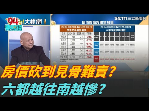 至少要跌兩成? 李同榮六都房市總體檢 越往南越慘!房市最壞時期將過? Q4殺價取量 房市進入走跌段? ｜94要賺錢