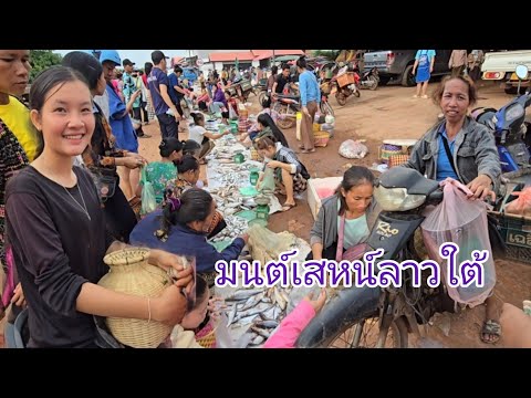 #เที่ยวลาวใต้ ตลาดนัดบ้านดอนตะลาด #เมืองจำปาสัก #แขวงจำปาสัก#สปปลาว #สาวลาว แม่ค้าน่ารัก #เที่ยวลาว
