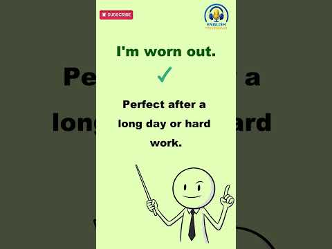 Stop Saying “Very Tired” — Sound Natural| #shorts