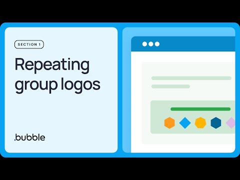 Repeating group logos: Getting started with Bubble (Lesson 1.8)