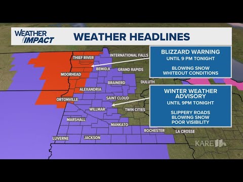 WEATHER: Blustery, cold and more snow on the way for Sunday