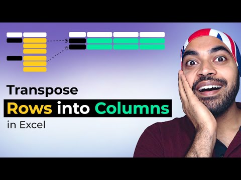 Transpose Rows into Columns in Excel