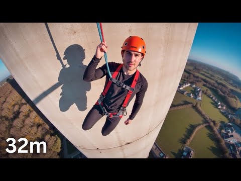 Jeg rappellede ned fra et højt tårn