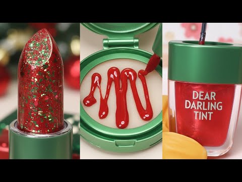 🎄 A Day of Christmas DIY: Candles, Lipsticks & Cushion Foundation💄Satisfying Makeup Repair ASMR