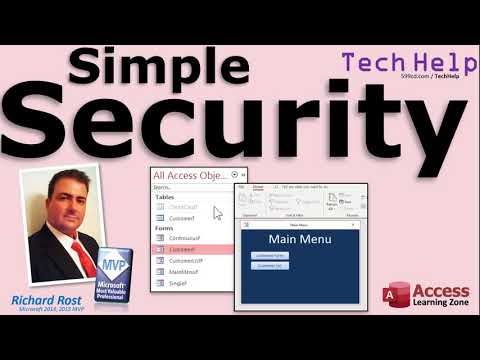 Simple Security for Microsoft Access Databases. Hide Tables. Disable Ribbon. Make ACCDE File.