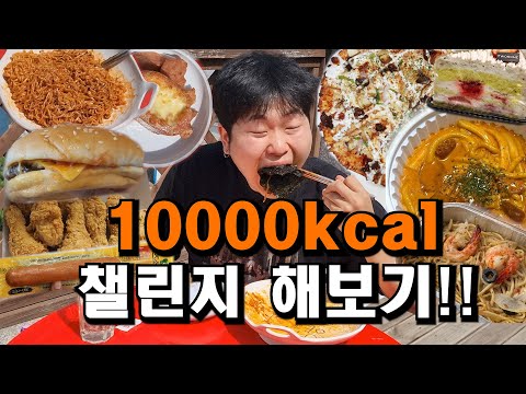 힐링! 24시간 동안 10,000kcal 챌린지 해보기