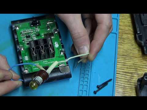 Диагностика аккумулятора от шуруповерта Вихрь.