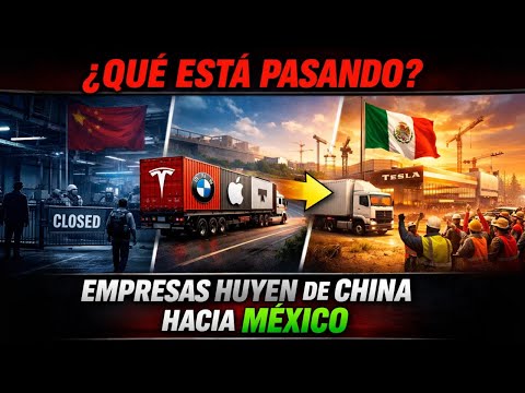 ¿Qué está pasando? Empresas están saliendo de China directo hacia México