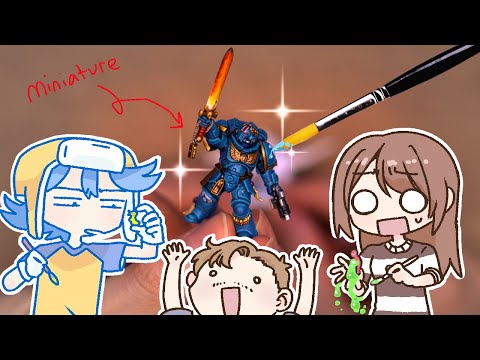 PAINTING MINIATURES For The First Time! ft. @AGamingBeaver