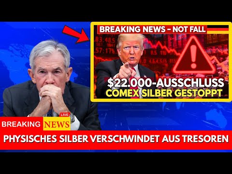 DER 22 000 DOLLAR AUSSCHLUSS Warum COMEX den Silberhandel gerade ausgesetzt hat