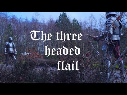 three-headed flail vs billhook | realistic, non-choreographed medieval combat