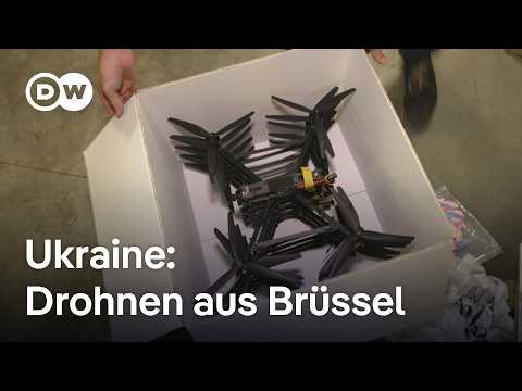 Freiwillige in Brüssel bauen Drohnen für die Ukraine | DW Nachrichten