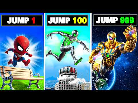 SPIDERMAN Upgrades with Every Jump in GTA 5