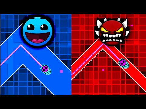 Building a Geometry Dash level in EVERY DIFFICULTY!