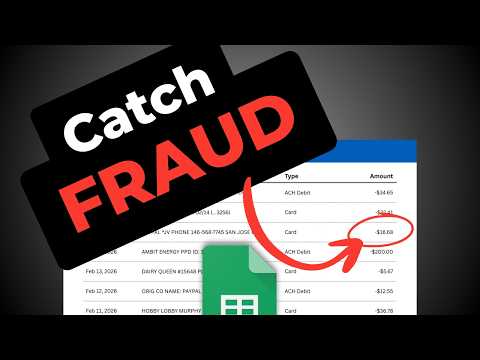Catch Fraudulent Bank Transactions Using Google Sheets