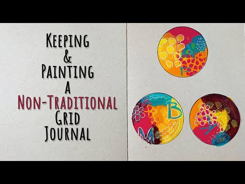 Keeping & Painting a Non-Traditional Grid Journal for Artists #artjournal