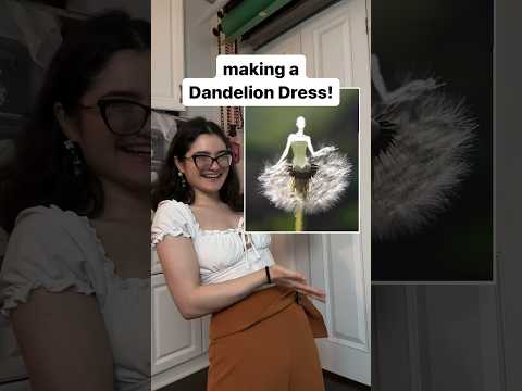 I made a Dandelion Dress! (to finally live out my garden fairy dreams 😌✨)