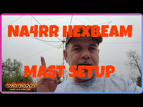NA4RR Hexbeam Mast Rotor Setup