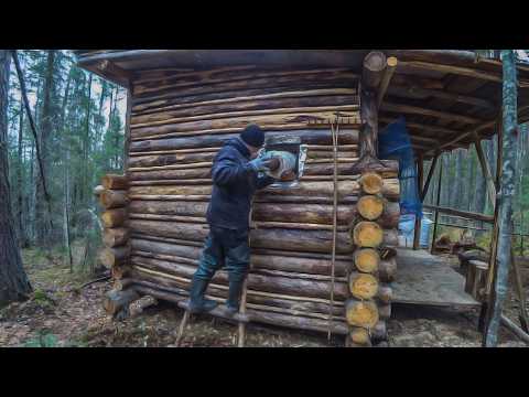 I Gave My Cabin a Heart. The First Fire Met with First Snow.