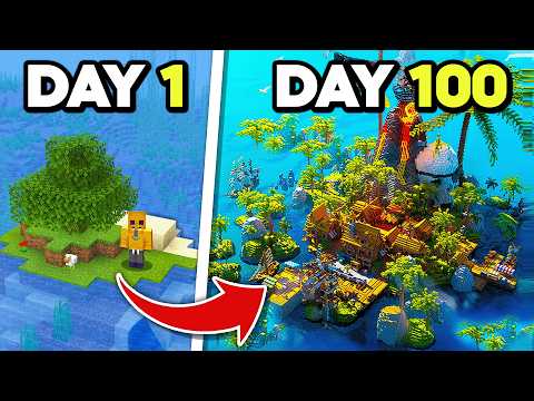 I Survived 100 Days on a Deserted Island in Minecraft Hardcore