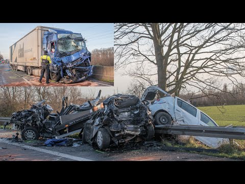 17.01.2023 - Massive collision on the end of a traffic jam