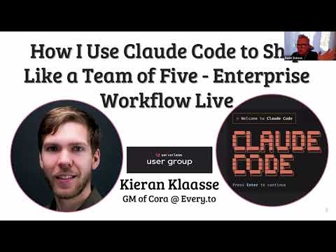 How I Use Claude Code to Ship Like a Team of 5 - Enterprise Workflow Live