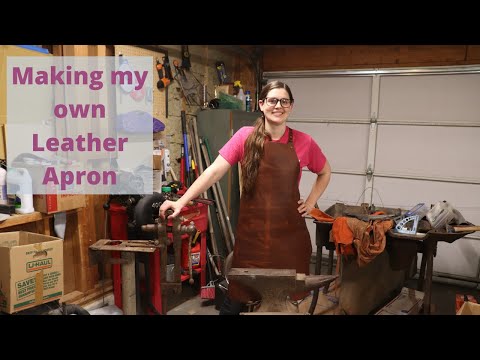 Making my own handmade leather Blacksmithing Apron