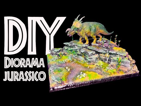 DIY Dinosaur Diorama / Diorama de dinosaurio realista / Jurassic World.