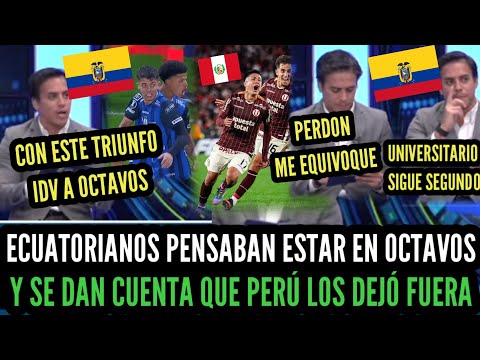 ECUATORIANOS Celebraban pasar a OCTAVOS y se enteran que UNIVERSITARIO los Eliminó ante RIVER