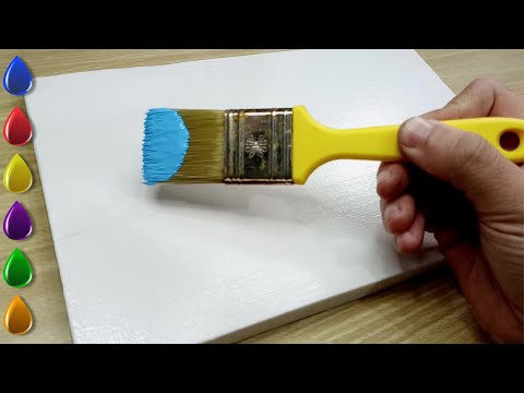 Peace Lives Among the Hills / Acrylic Painting For Beginners