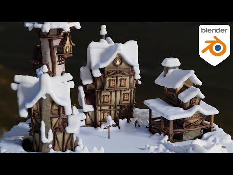 Snow with geometry nodes - Blender